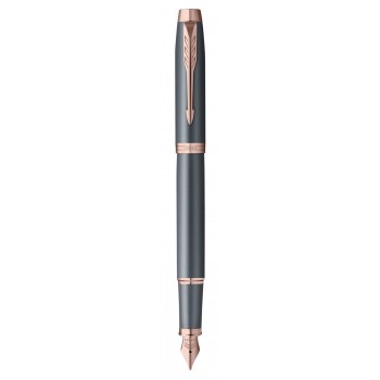 Parker IM „The Finishing Touch“ (F) pilkai mėlynas 2235422 plunksnakotis su graviravimu