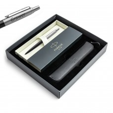 Parker Jotter Bond Street Black CT tušinukas su graviravimu / dėklas / dovanų rinkinys