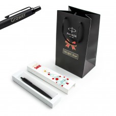 Parker Jotter Monochrome XL Black BT 2122757 tušinukas su dangteliu - Graviruota Kalėdų dovana Parker Jotter Monochrome XL Black BT 2122757 tušinukas su dangteliu - Graviruota Kalėdų dovana