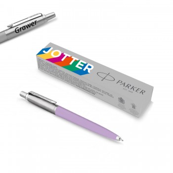 Parker Jotter Originals lilla pastapliiats graveeringuga