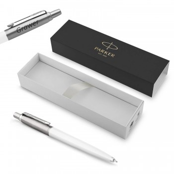 Parker Jotter Originals White Tušinukas su graviravimu