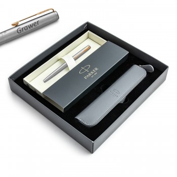 Parker Jotter Stainless Steel GT plunksnakotis su graviravimu / dėklu / dovanų rinkiniu