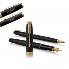 Parker plunksnakočių ir tušinukų rinkinys Sonnet Black GT su graviravimu Parker plunksnakočių ir tušinukų rinkinys Sonnet Black GT su graviravimu