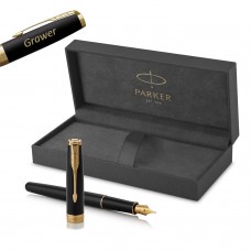 Parker Sonnet Black Lacquer GT (F) Plunksnakotis su graviravimu