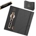 Parker Sonnet Black Lacquer GT (M) plunksnakotis dovanų rinkinys su graviūra / užrašų knygutė ir krepšelis