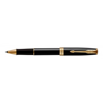 Parker Sonnet Black Lacquer GT Tušinukas su dangteliu ir graviravimu