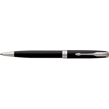 Parker Sonnet Matte Black CT kuulipliiats koos graveeringuga