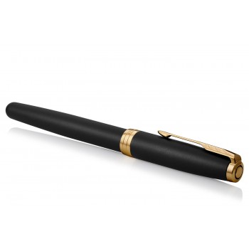 Parker Sonnet Matte Black GT (F) täitesulepliiats koos graveeringuga