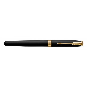 Parker Sonnet Matte Black GT (F) täitesulepliiats koos graveeringuga