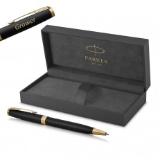 Parker Sonnet Matte Black GT Tušinukas su graviravimu