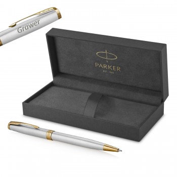 Parker Sonnet Stainless Steel GT Tušinukas su graviravimu
