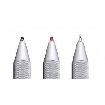 Rotring 3 in 1 MULTIPEN 600 Silver Tušinukas ir pieštukas su graviravimu