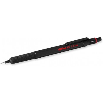 Rotring 600 0,7 Black Automatinis pieštukas su graviravimu