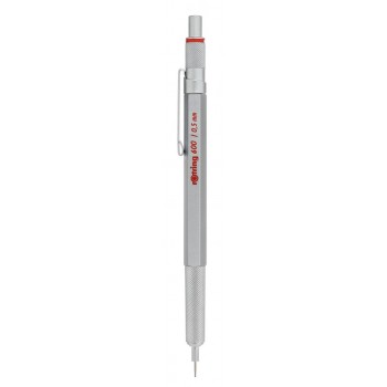 Rotring automātiskais zīmulis 600 0,5 Sudrabs ar gravējumu