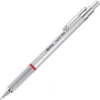 Rotring Rapid Pro precīzijas zīmuli 0,7 sudraba ar gravējumu