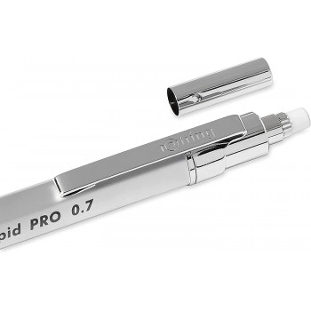 Rotring Rapid Pro precīzijas zīmuli 0,7 sudraba ar gravējumu