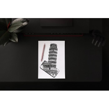 Rotring RO 600 Professional Rose Gold Metalinis Tušinukas su graviravimu