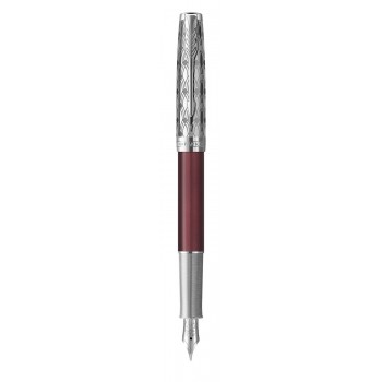 SONNET PREMIUM METAL & RED CT (F) 18K plunksnakotis ir graviravimu