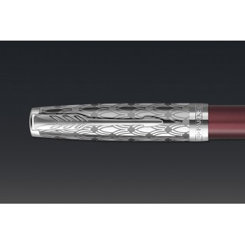 SONNET PREMIUM METAL & RED CT (F) 18K plunksnakotis ir graviravimu