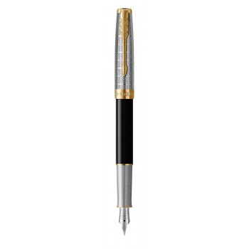 SONNET PREMUM METAL & BLACK GT (F) 18 plunksnakotis su graviravimu