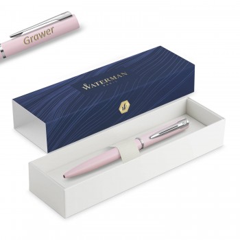 Waterman Allure Pastel Pink lodīšu pildspalva ar gravējumu