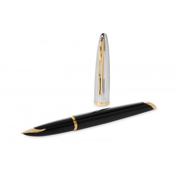 Waterman Carène Deluxe Black GT tintes pildspalva ar gravējumu