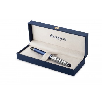 Waterman Expert Deluxe Metallic Blue CT (F) plunksnakotis - 2187650 su graviravimu