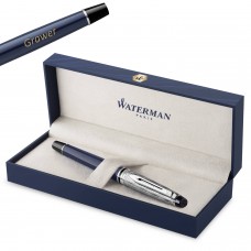 Waterman Expert L'Essence Du Blue F tintes pildspalva ar gravējumu