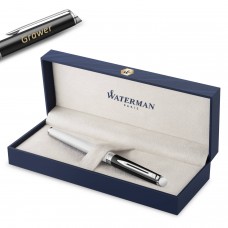 Waterman HÉMISPHÈRE COLOR-BLOCK BLACK-WHITE tušinukas su dangteliu ir graviravimu