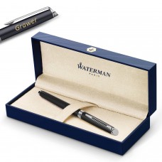 Waterman Hémisphère Matte Black CT M Fountain Pen ar gravējumu