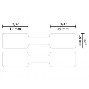 DYMO polipropilēna Etiķetes juvelieriem 10 x 50mm / (311351) - 500 gab.